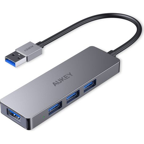 AUKEY CB-H36 HUB USB-C SLIM ALUMINIUM 4XUSB 3.0 (1/5)