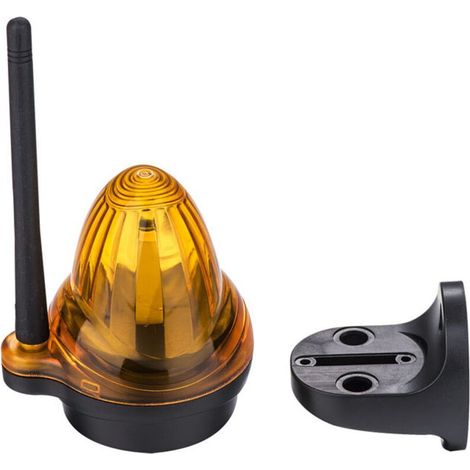 Feu Clignotant Lampe d'Avertissement Universel pour Motorisation Portail 12V-265V AC/DC Feu Stroboscopique de Sécurité à LED Ambre Compatible avec Mo (1/4)