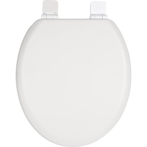 Abattant WC en bois blanc mat – Soft-Touch (1/5)