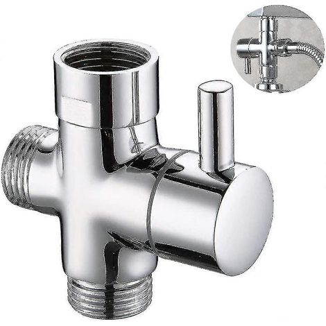 Robinet à trois voies, vanne de séparation à trois voies, composant de remplacement pour kit de salle de bain ou système de chauffage/climatisation. (1/5)
