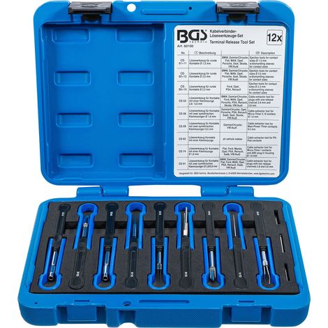 BGS Juego de herramientas universales para sistema eléctrico de coche (1/4)