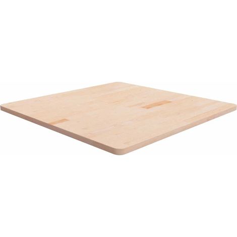 Plateau de table carré en chêne massif non traité 90 x 90 x 2,5 cm - PANGIVO (1/4)