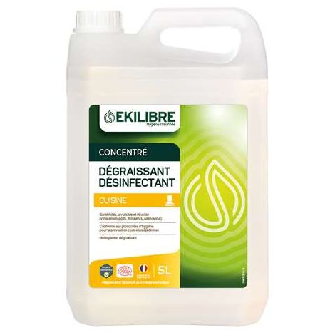Détergent Dégraissant Désinfectant Alimentaire ecocert Bidon de 5L - Sodel