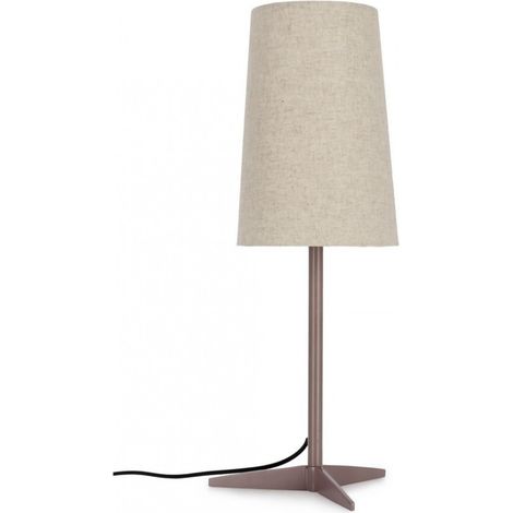 Lampada da Tavolo Acciaio Beige Moderna da Interno H60 - SURI (1/4)