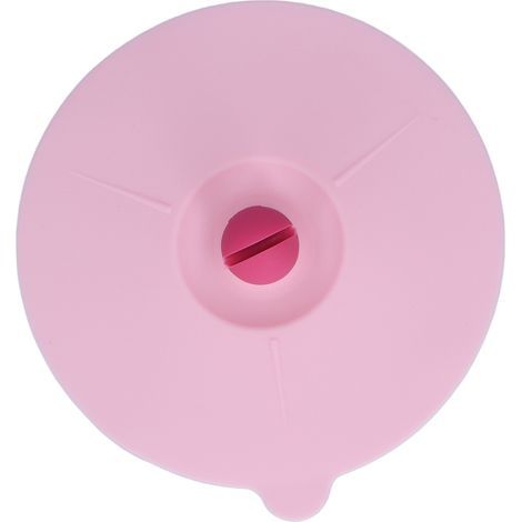 Hitzebeständiger, langlebiger und praktischer Silikon-Becherdeckel, rosa Staubschutzhülle (1/5)