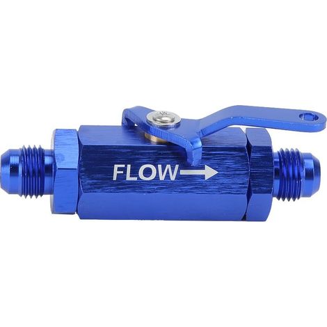 Clapet anti-retour d'arrêt de voiture CNC Y972 -6AN pour tuyau de carburant AN6Bleu (1/5)