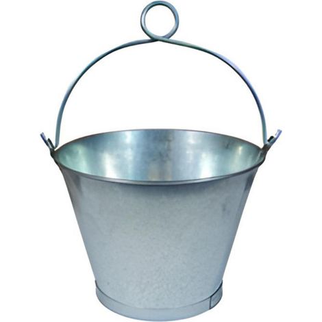 Seau en acier avec une poignée 10 Litres - Ø 30 x Hauteur 23 cm