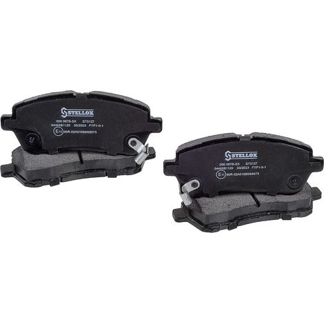 Juego de pastillas de freno Stellox 000 087B-SX para freno de disco (4 unidades) - con sensor de desgaste - Certificación ECE-R90 - Para turismos y furgonetas (1/5)