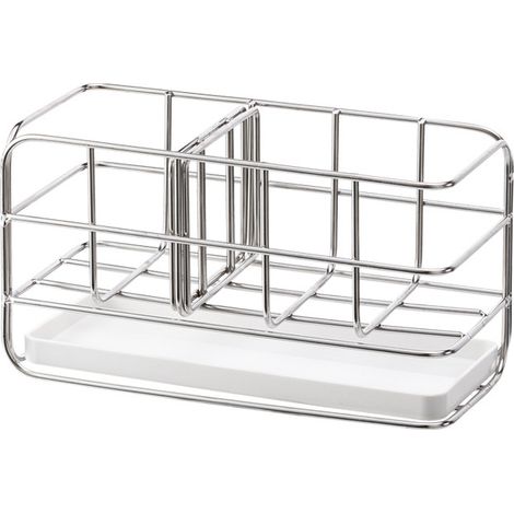 Porta spugna in acciaio inox 304, organizer multifunzionale per lavello da cucina, scolapiatti, portasapone, regolabile, appeso