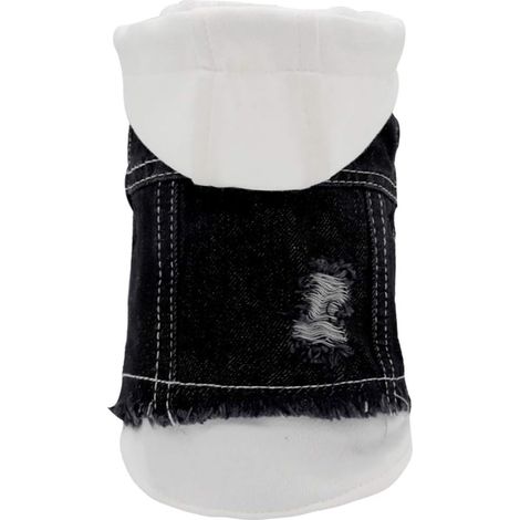 Vêtements pour animaux de compagnie : veste en jean pour chien, vêtements pour chiot et chat, sweats à capuche pour chien, manteaux tendance, vêtements pour chiens de petite et moyenne taille (1/5)