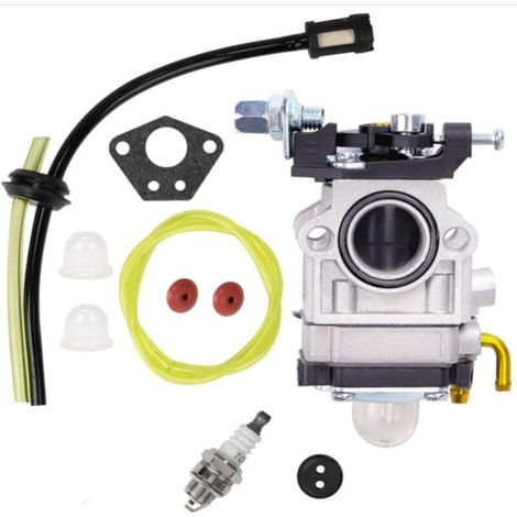 Kit carburatore per motore decespugliatore 52cc 49cc 43cc, candela, filtro carburante (1/5)