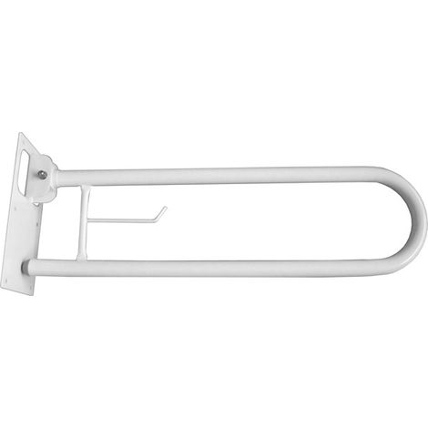 MANIGLIA DI SICUREZZA ABBATTIBILE BIANCA - 73X27 CM
