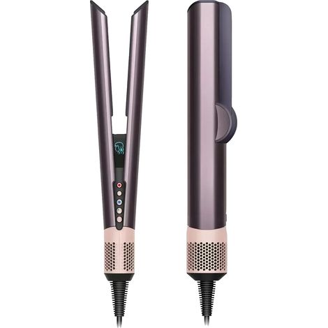 Asciugacapelli e piastra per capelli, alta temperatura, doppia funzione, colore viola UE (1/2)