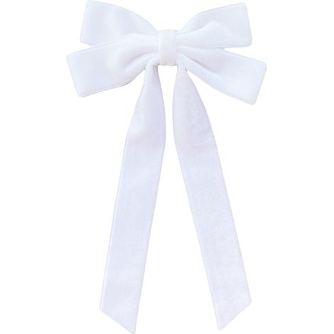 Ribbon Bow - Velours - 4 5 X 8 5 Pouces - 1 Pouces De Largeur - Pour Décoration De Sapin De Noël Guirlande Couronne Emballage Cadeau DIY - Lot De 12 (1/5)