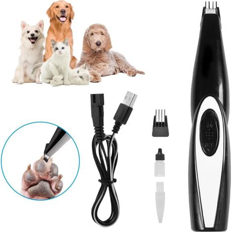 Tondino per animali elettrico Forbici elettriche per cani silenziose per la toelettatura degli animali domestici (1/4)