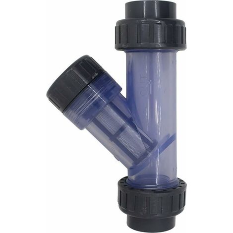 Filtre de tuyau en PVC y Type 20mm 40mm filtre à mailles filtre tubulaire en PVC d'irrigation d'aquarium（20mm）
