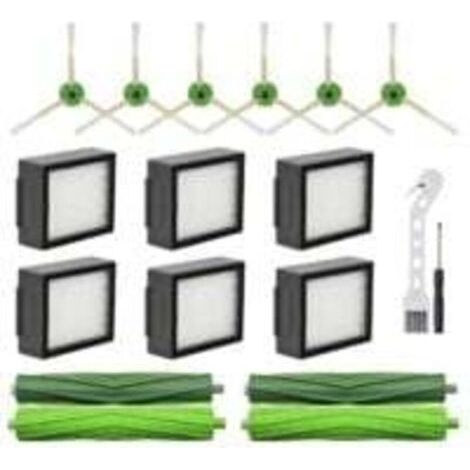 PièCes de Rechange pour IRobot Roomba I3 I4 I6 I7 I8 E5 E6 E7 Robot Aspirateur Brosse LatéRale Principale Filtre HEPA (1/4)