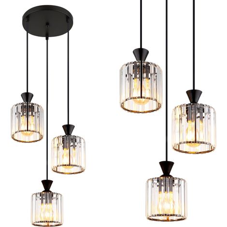 LAMPADARIO A SOSPENSIONE TOOLIGHT EBT025-3CP BLACK