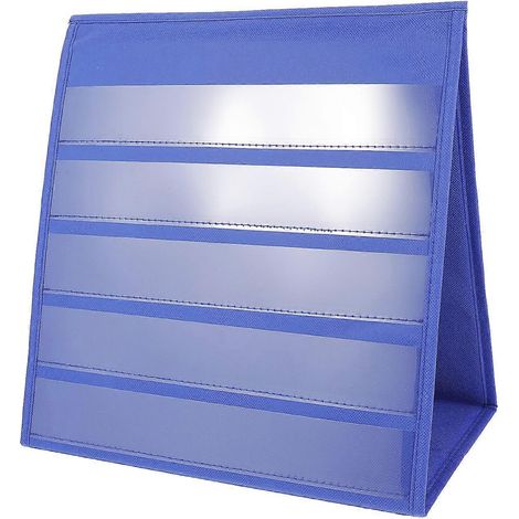 Tableau de poche de bureau autoportant 30,5 x 33 cm avec 20 cartes blanches de petite taille (blanches)-3330.5cm