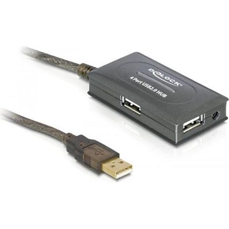 Cable Extensor USB 2.0 10m + HUB 4P (1/2)