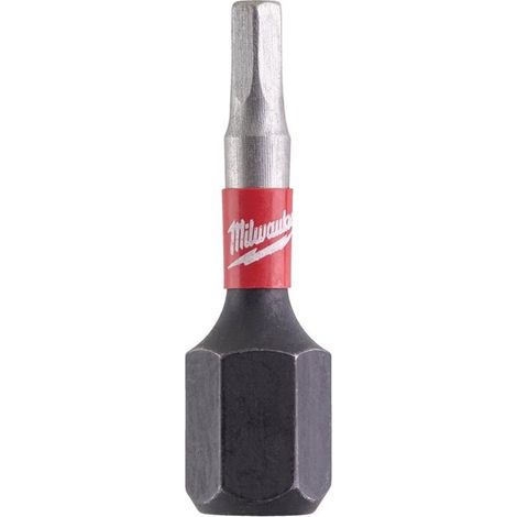 Puntas de destornillador Milwaukee shockwave hex 5x25mm 2 piezas (1/2)