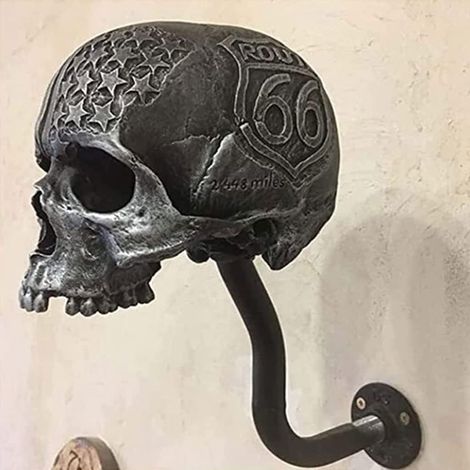 Support Mural Pour Casque - En Résine Et Métal - Fixation Murale - Pour Garage Ou Intérieur - 1 Pièce (1/5)