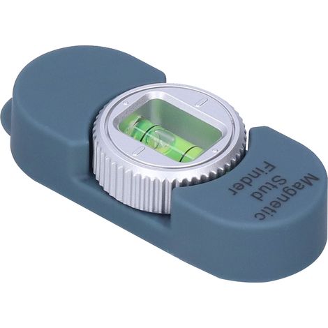 Détecteur de montants magnétique portable avec niveau à bulle pour clous et vis en acier (gris) (1/5)