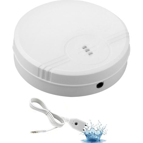 135 dB Wasserstandssensor mit Alarm und langlebigem, 105 cm langem, abnehmbarem Kabel, für Küchen, Badezimmer, Keller, Waschküchen, Garagen und Dachböden (1/5)