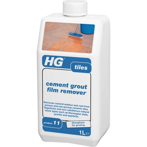 HG 11 Cement Grout Film Remover Extra – 1 Liter, Heavy-Duty Tile and Grout Cleaner