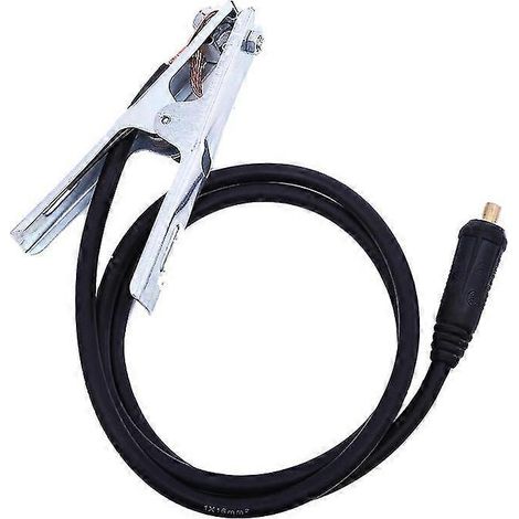Pince de mise à la terre pour câble de soudage 300 A pour poste à souder MIG/TIG/arc, câble de 1,5 m, prise de soudure 10-25 (1/5)