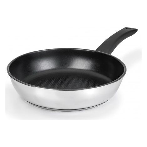 Sartén Lacor 18 cm plateado acero inoxidable
