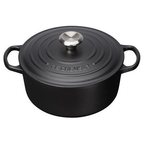 Le Creuset Signature Bräter rund 20 cm schwarz (1/3)