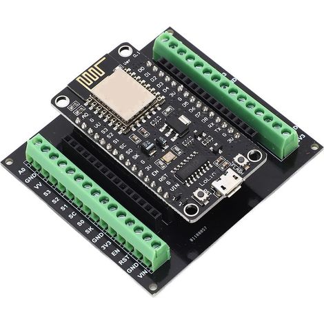 Carte De Développement Esp8266 - Wifi Intégré - Compatible NodeMCU V3 - 63 X 69 Mm - 1 Pièce (1/5)