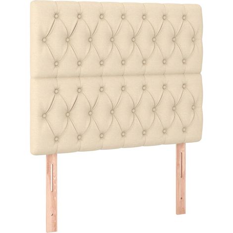 Maison Exclusive - Cabecero de cama de tela color crema 100x7x118 (1/5)