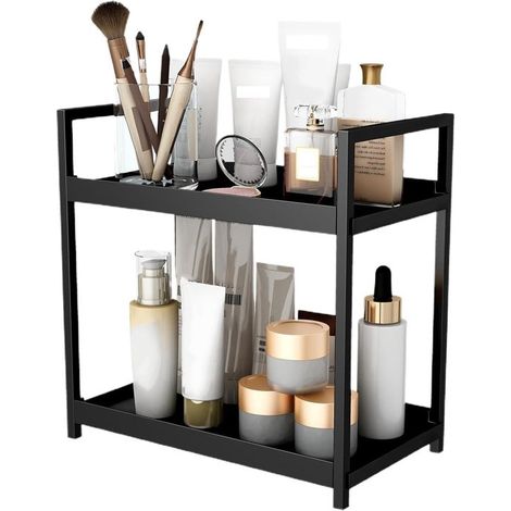 Estantería de escritorio, Estantería de baño, organizador de brochas de maquillaje, estantería multifuncional (1/5)