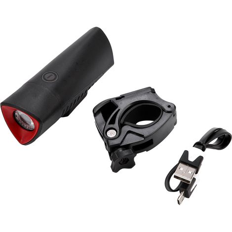 Lampe de vélo LED rechargeable USB, puissant feu avant pour VTT, éclairage cycliste équipement vélo de montagne (1/5)