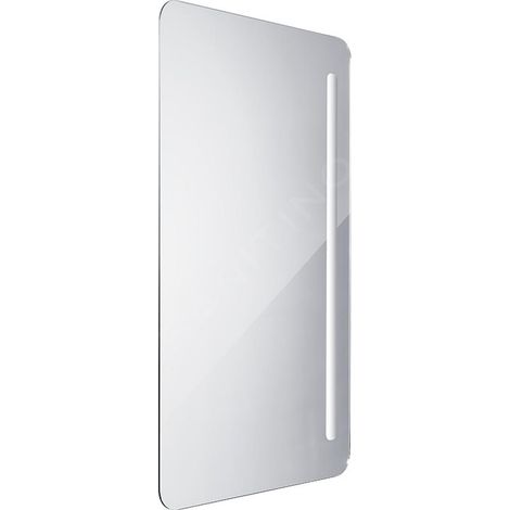 Nimco - Miroir de salle de bains série 2000 rétro-éclairé par LED, 100x60 cm, carré, aluminium ZP 2004 (1/5)