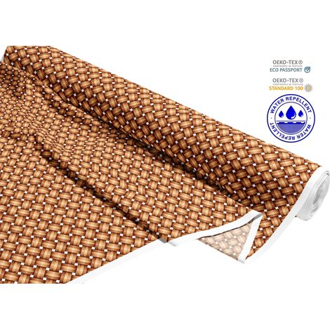 TESSUTI DECORATIVI PER ESTERNI OXFORD - motivo intreccio rattan I DR252 (1/5)