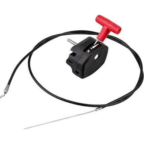 Cable del acelerador de 142 cm + palanca universal para cables de cortacésped y cultivadoras. (1/5)