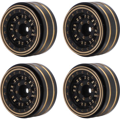 jantes Beadlock de 1,2 pouce en laiton pour voiture RC Traxxas 1/18, offrant une stabilité accrue. Accessoires de mise à niveau pour voiture RC Traxxas 1/18. (1/5)