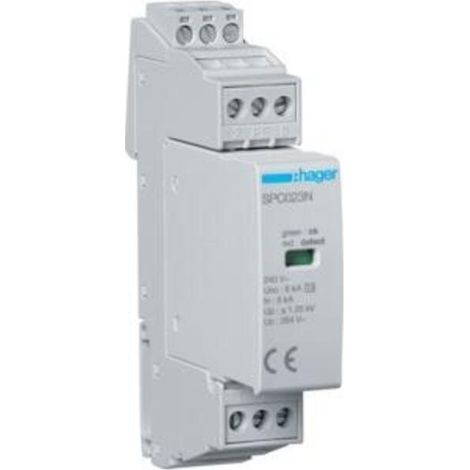 Hager Überspannungsschutz Standard Kunststoff 5kA 1,25kV