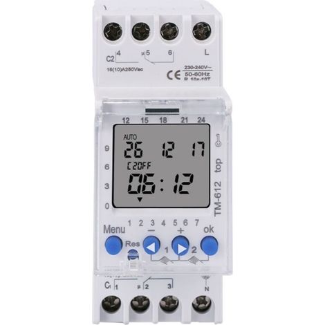 TM612 Mikroprozessor-Zeitschalter, Industrie-Zeitschalter, 220-V-Zeitsteuerung, vollautomatischer Abschalttimer