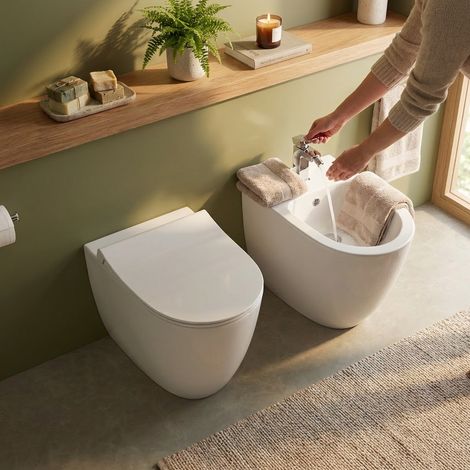 Sento bidet affleurant - Couleur : blanc mat