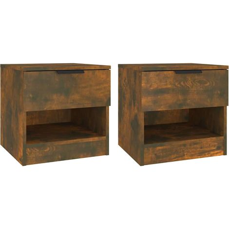 Maison Exclusive - Mesitas de noche 2 uds madera contrachapada co (1/5)