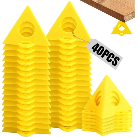 Lot de 40 Supports Pyramidaux Triangulaires, Mini Support Pyramide de Peinture, Porte en Toile Armoire Supports pour Peinture, Artisanat et Bricolage (1/5)