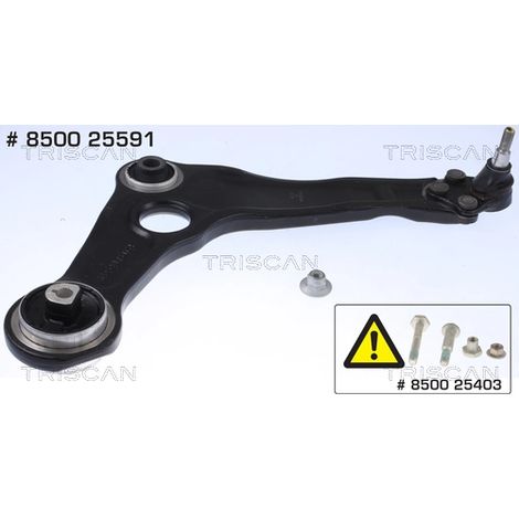 Bras de liaison, suspension de roue Triscan 8500 25591 RENAULT 5450 050 97R