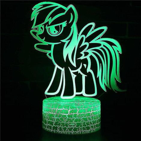 Lampe à illusion d'optique 3D, 7 couleurs, interrupteur tactile, veilleuse style déco, crée une ambiance romantique (1/4)