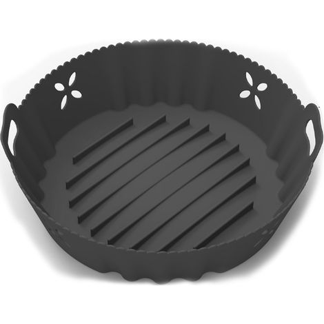 Accessori in silicone per friggitrice ad aria, padella multifunzionale in silicone con rivestimento per friggitrice ad aria