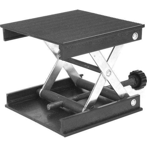 Plateforme Élévatrice en Métal Table élévateur Support de Levage pour Laboratoire Expérience Scientifique 90 x 90 x 90mm, Noir, Produits De Laboratoire (1/4)