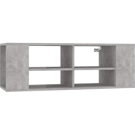 Maison Exclusive - TV-Wandschrank Betongrau 102x35x35 cm Holzwerk (1/5)